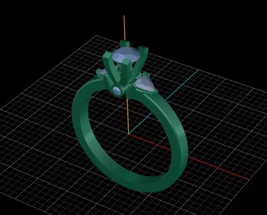engagement rings  3D print model_6