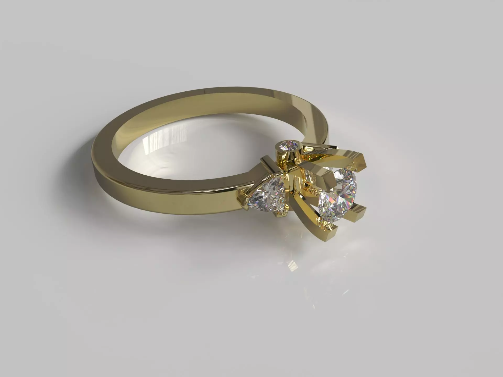 engagement rings  3D print model_0