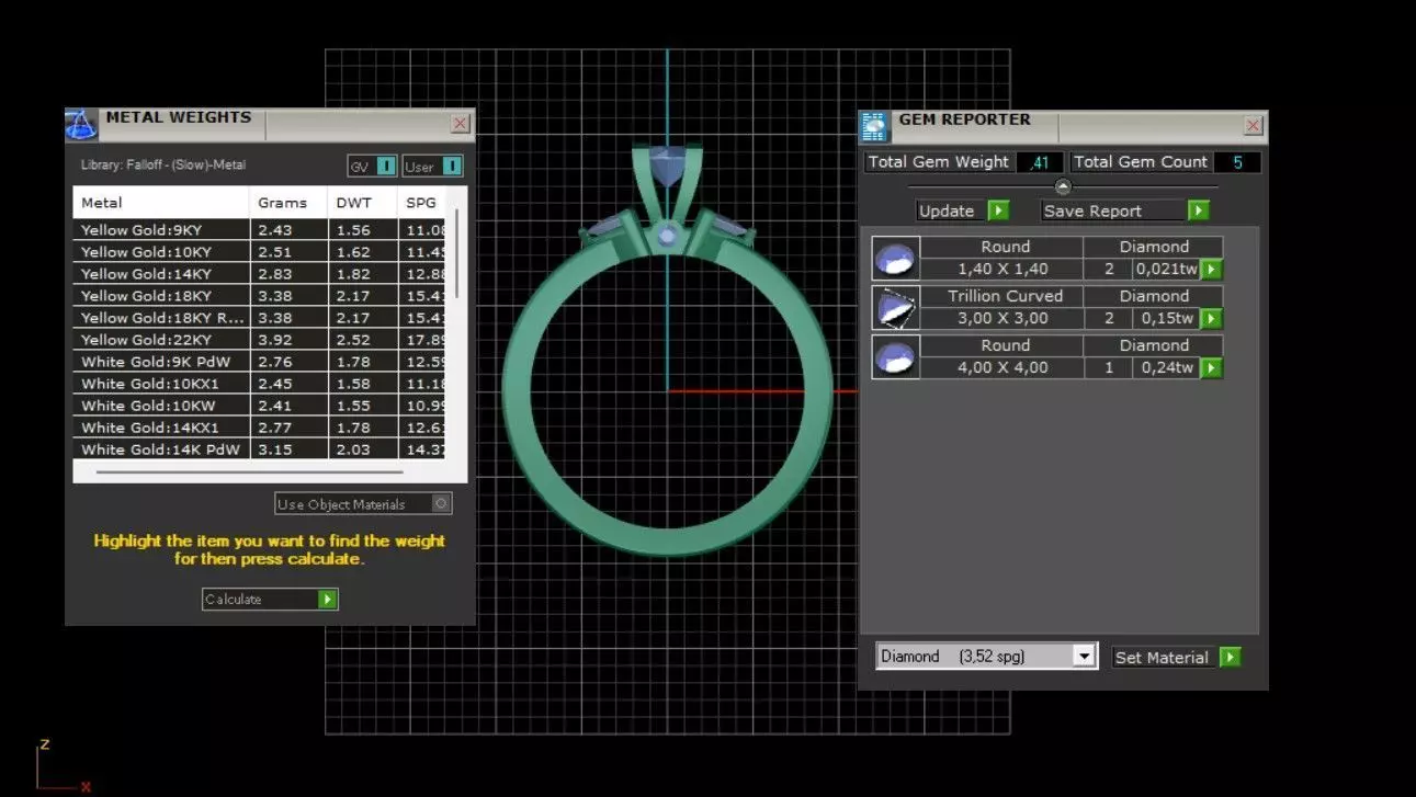 engagement rings  3D print model_5