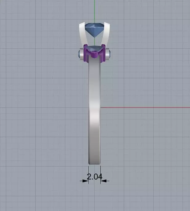 engagement rings  3D print model_4