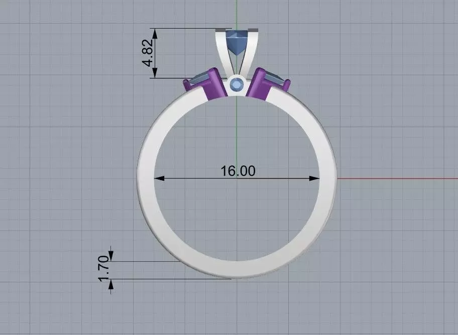 engagement rings  3D print model_3