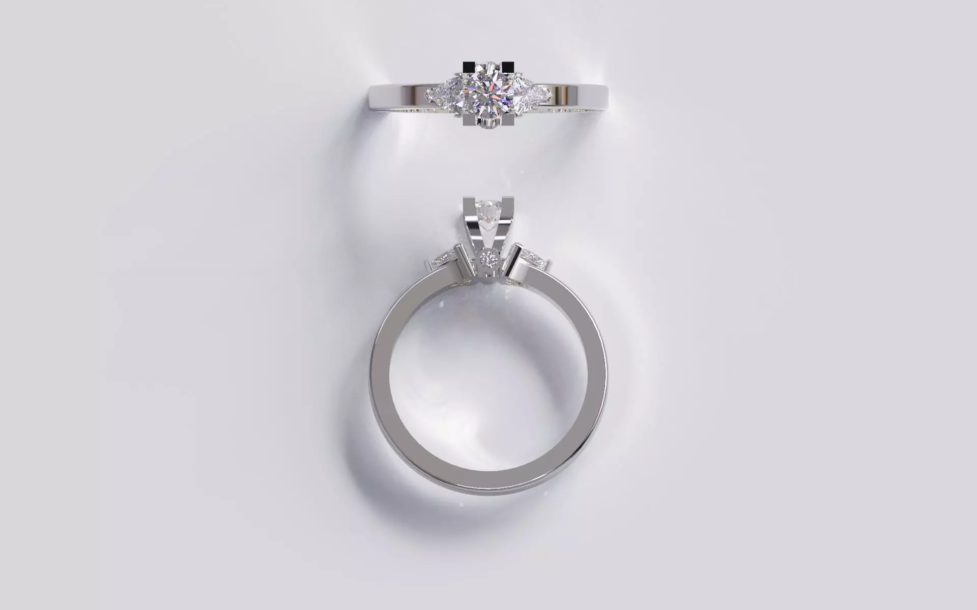 engagement rings  3D print model_2