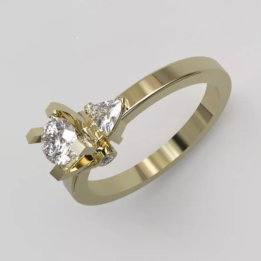 engagement rings  3D print model_8