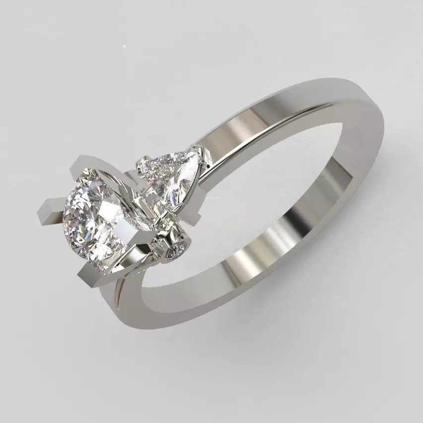 engagement rings  3D print model_7