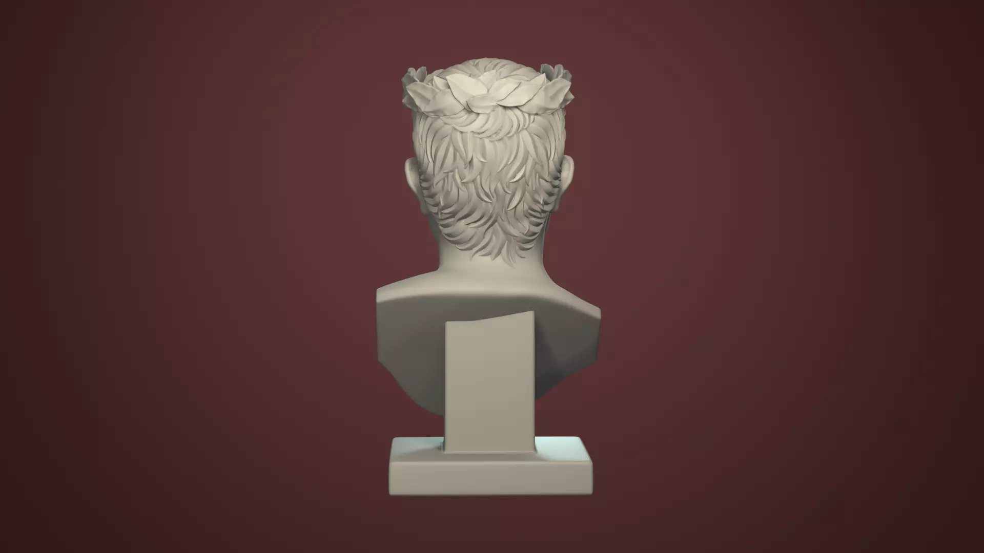 Semi Realistic Gaius Julius Caesar Bust Printable 3D Model 3D print model_10