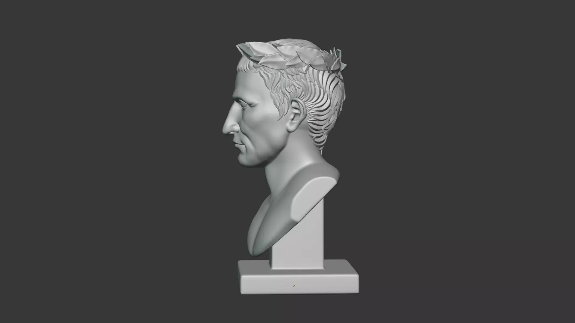 Semi Realistic Gaius Julius Caesar Bust Printable 3D Model 3D print model_20