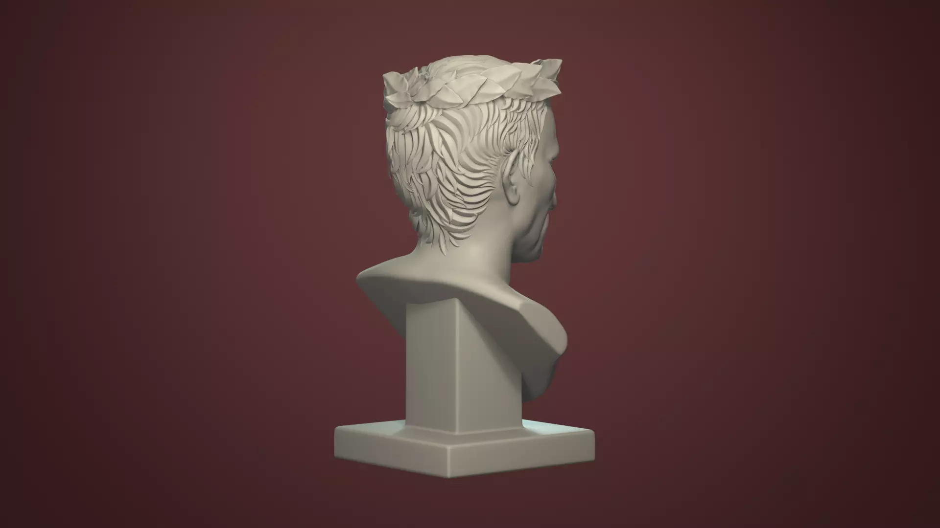 Semi Realistic Gaius Julius Caesar Bust Printable 3D Model 3D print model_12