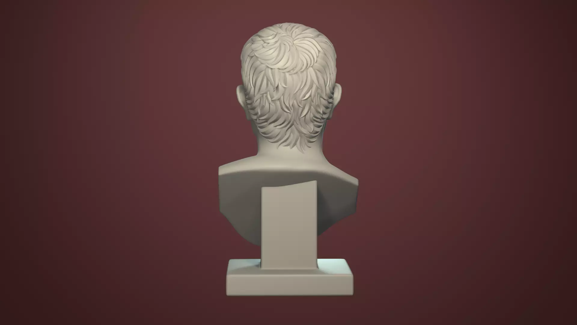 Semi Realistic Gaius Julius Caesar Bust Printable 3D Model 3D print model_11