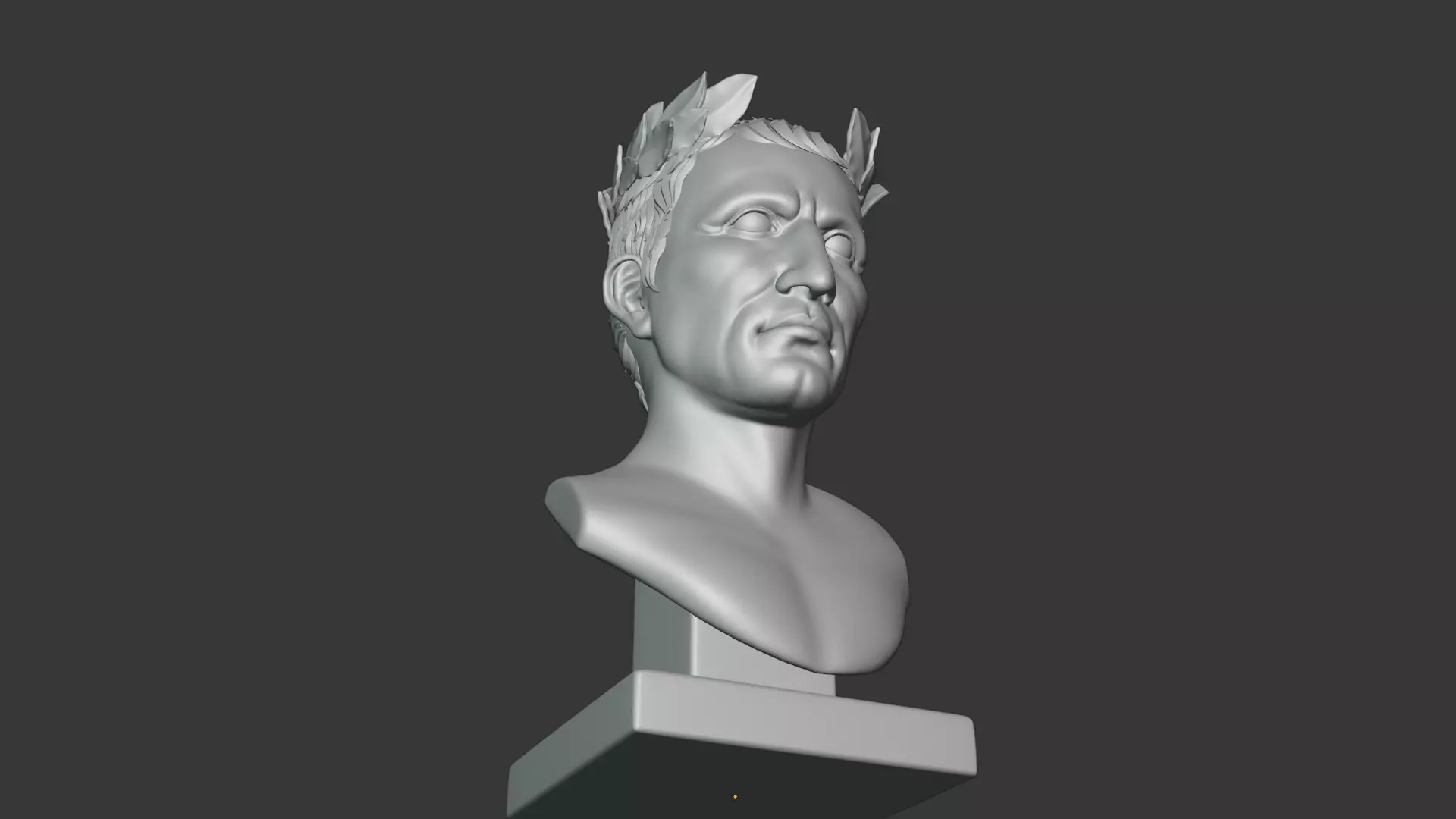 Semi Realistic Gaius Julius Caesar Bust Printable 3D Model 3D print model_25