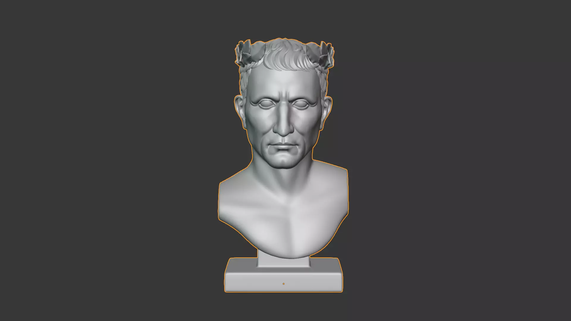 Semi Realistic Gaius Julius Caesar Bust Printable 3D Model 3D print model_18