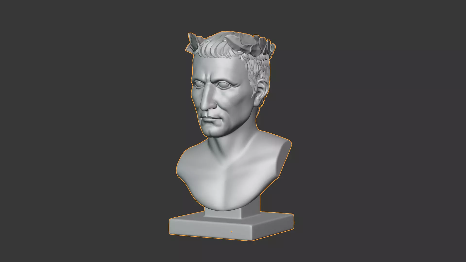 Semi Realistic Gaius Julius Caesar Bust Printable 3D Model 3D print model_19