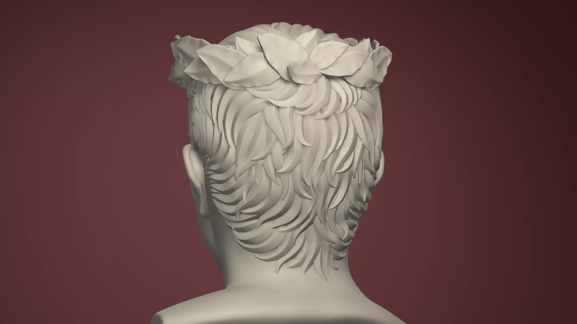 Semi Realistic Gaius Julius Caesar Bust Printable 3D Model 3D print model_15