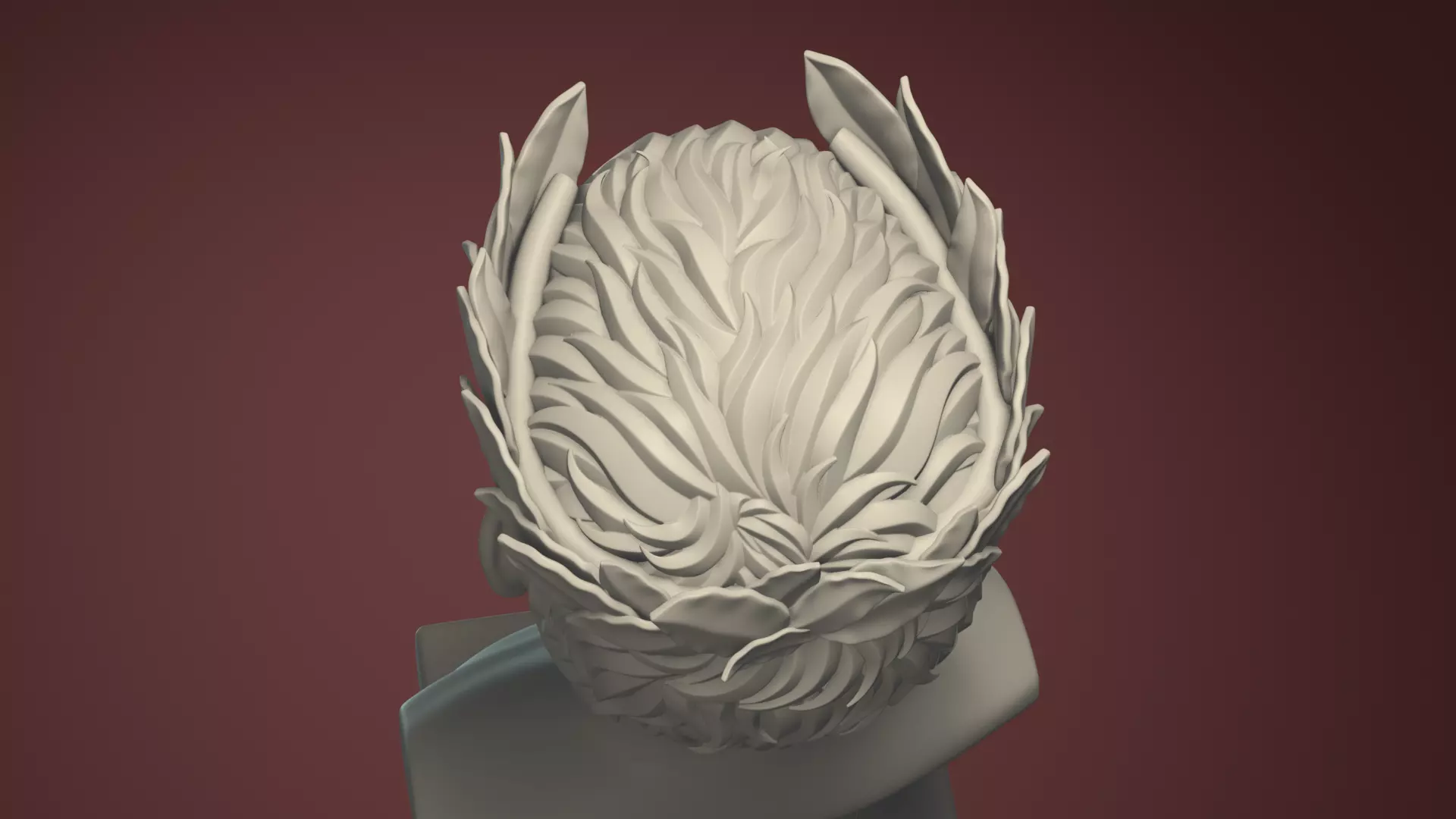 Semi Realistic Gaius Julius Caesar Bust Printable 3D Model 3D print model_16