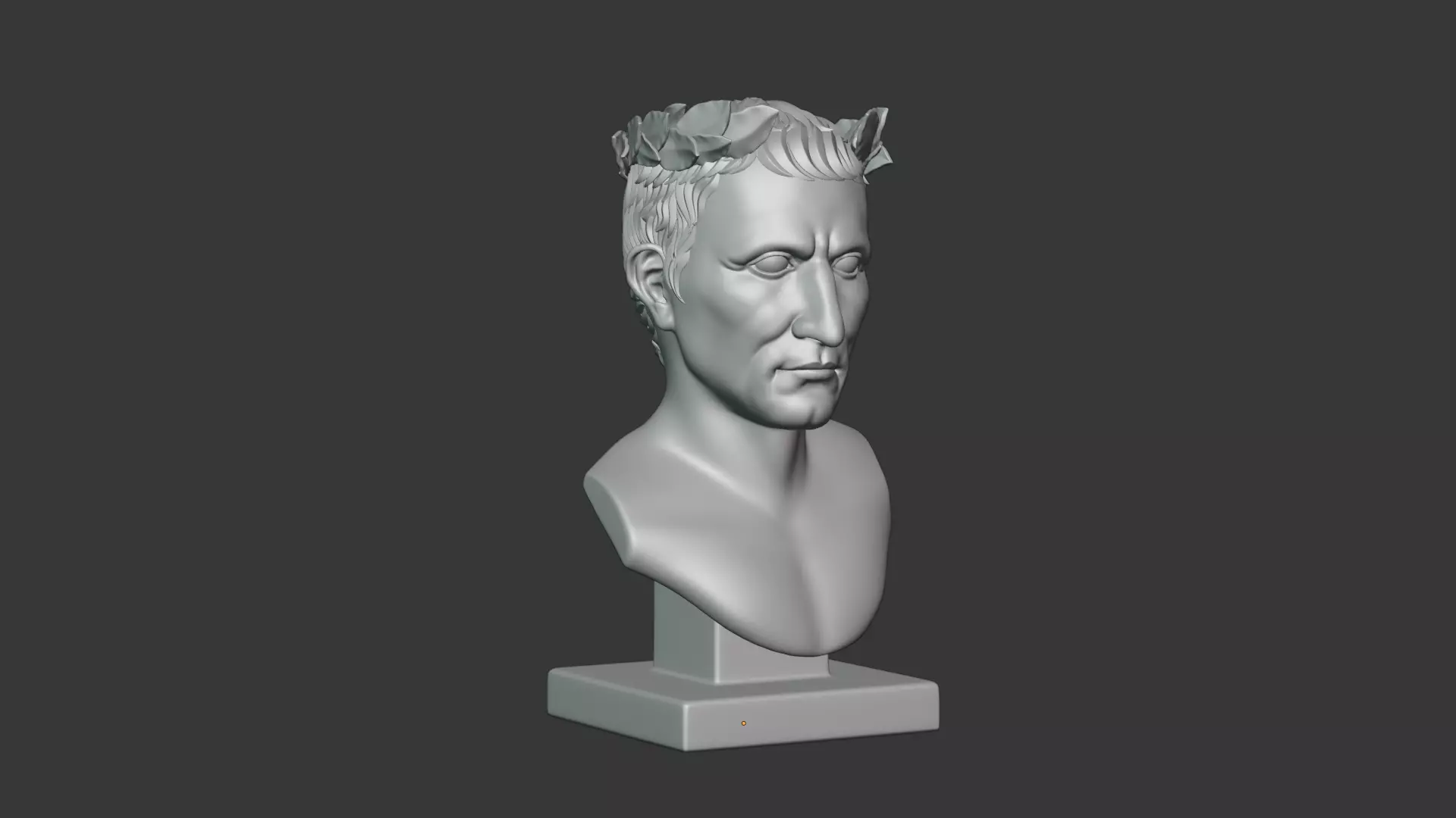 Semi Realistic Gaius Julius Caesar Bust Printable 3D Model 3D print model_23