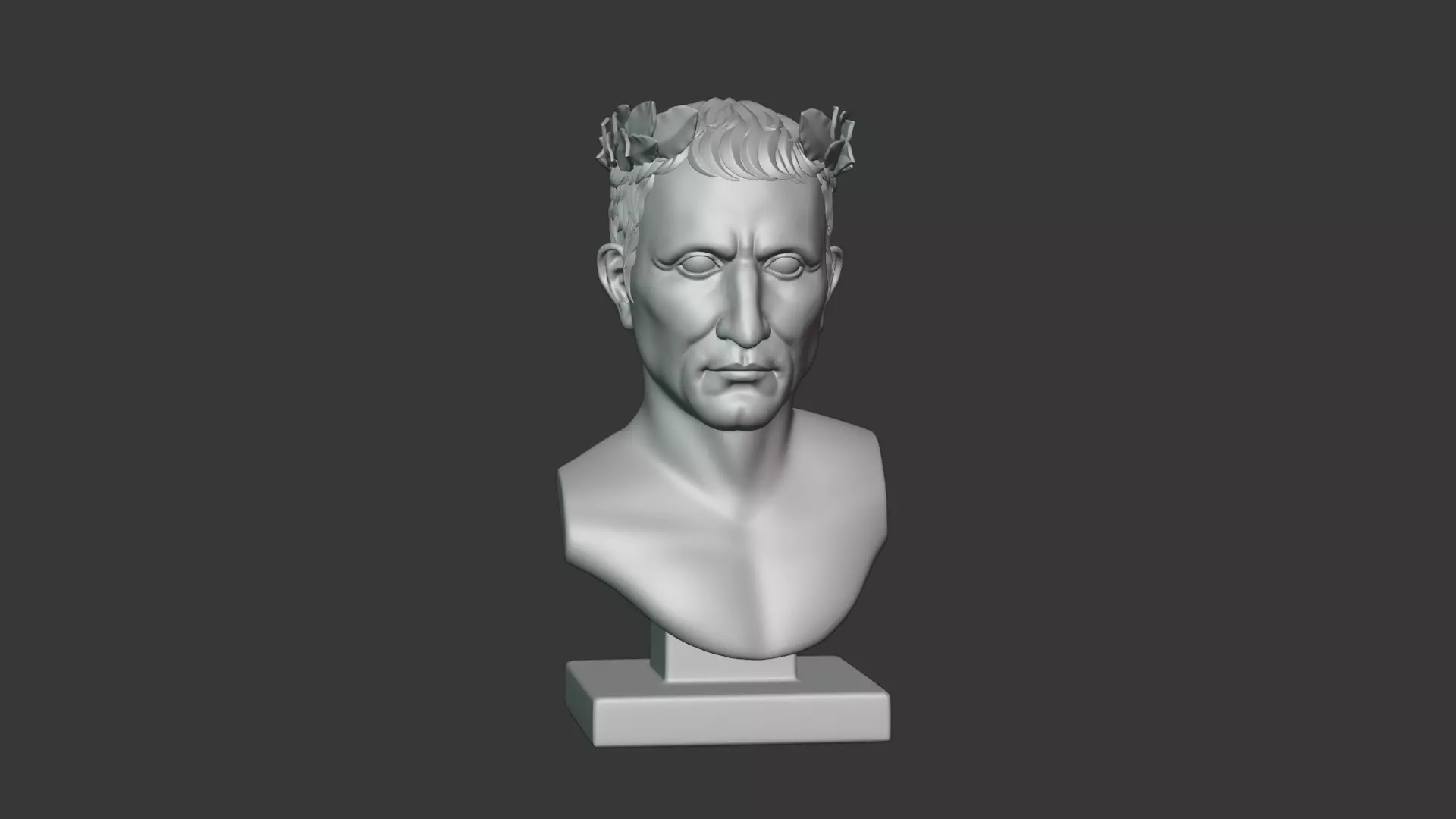 Semi Realistic Gaius Julius Caesar Bust Printable 3D Model 3D print model_17
