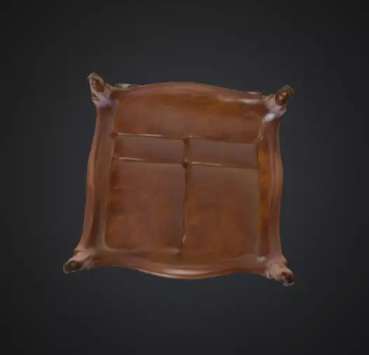 Vintage Elegance Chair Low-poly 3D model_17