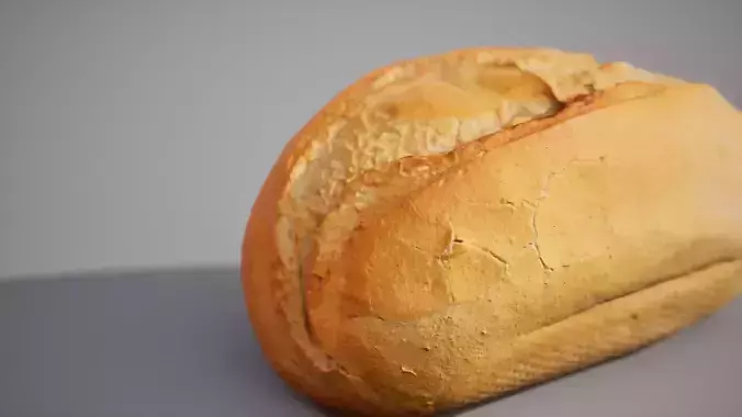 Low -Poly Bun Game ready model 3K triangles  PBR