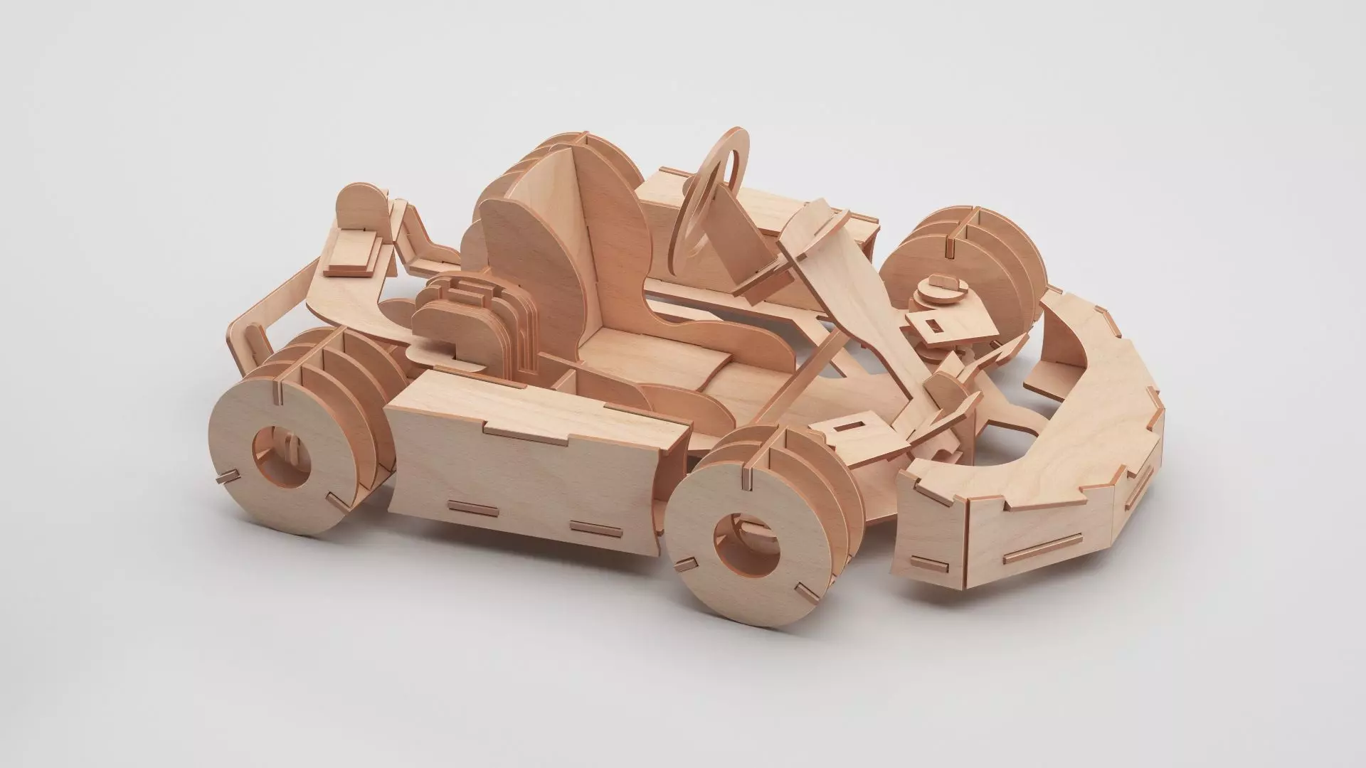 Wooden Toy Collection 3D model_36