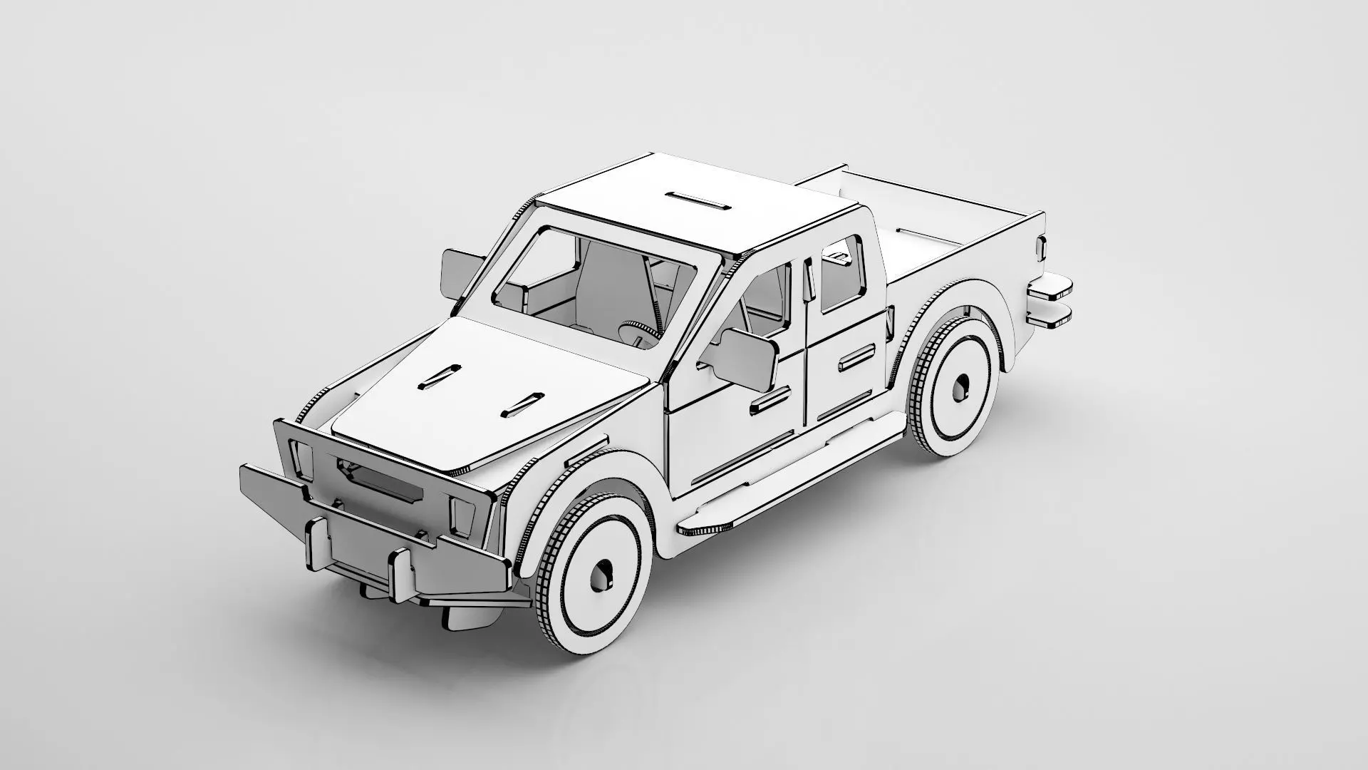 Wooden Toy Collection 3D model_77