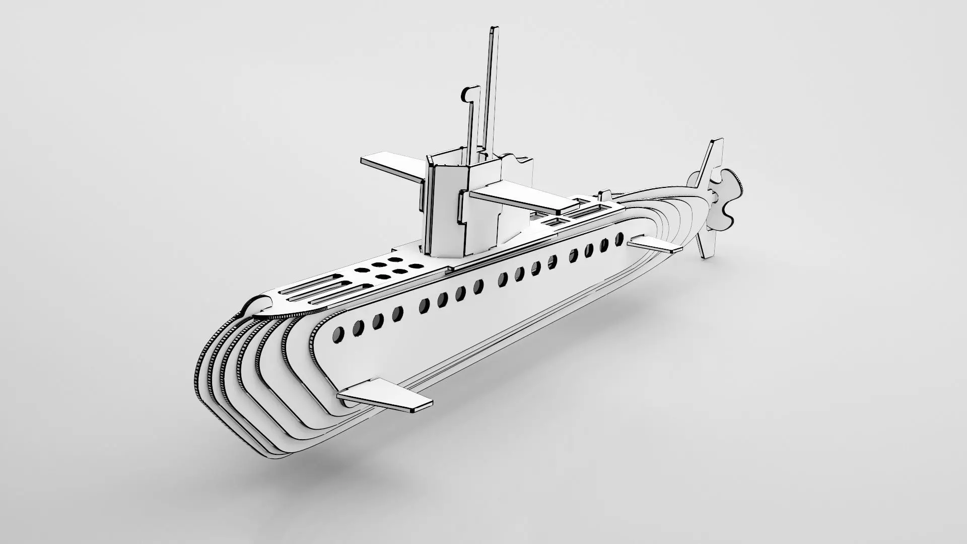 Wooden Toy Collection 3D model_107