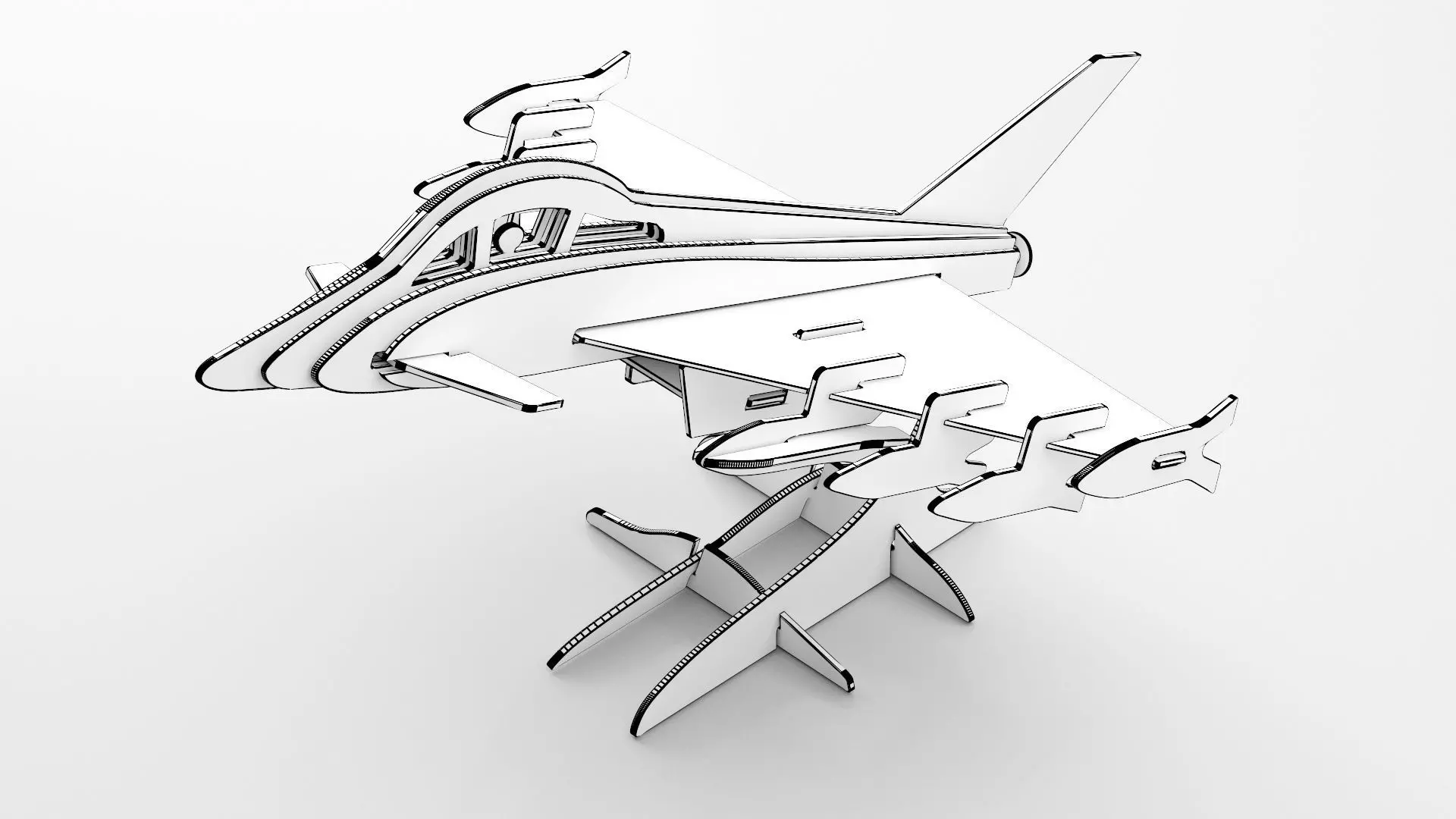 Wooden Toy Collection 3D model_125