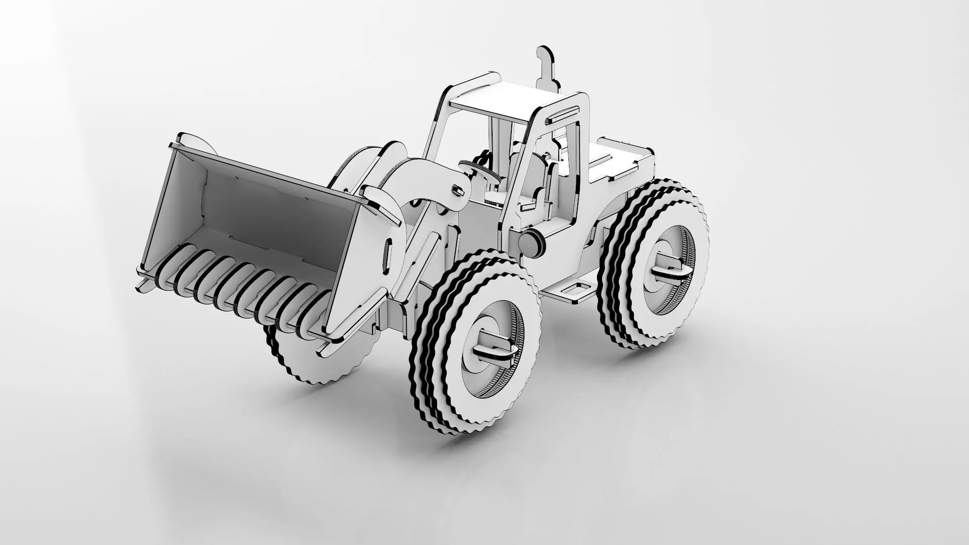 Wooden Toy Collection 3D model_53