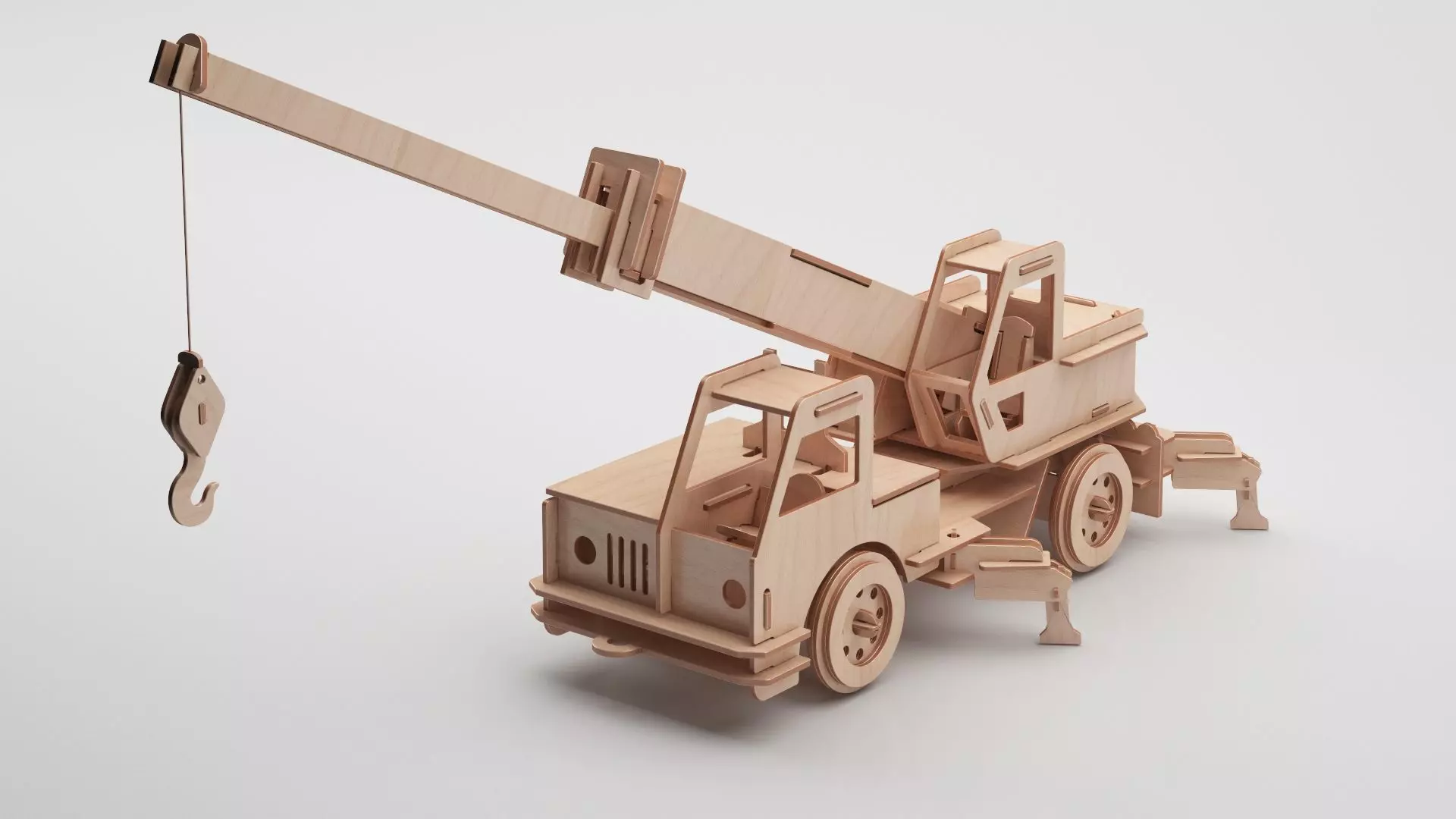 Wooden Toy Collection 3D model_23