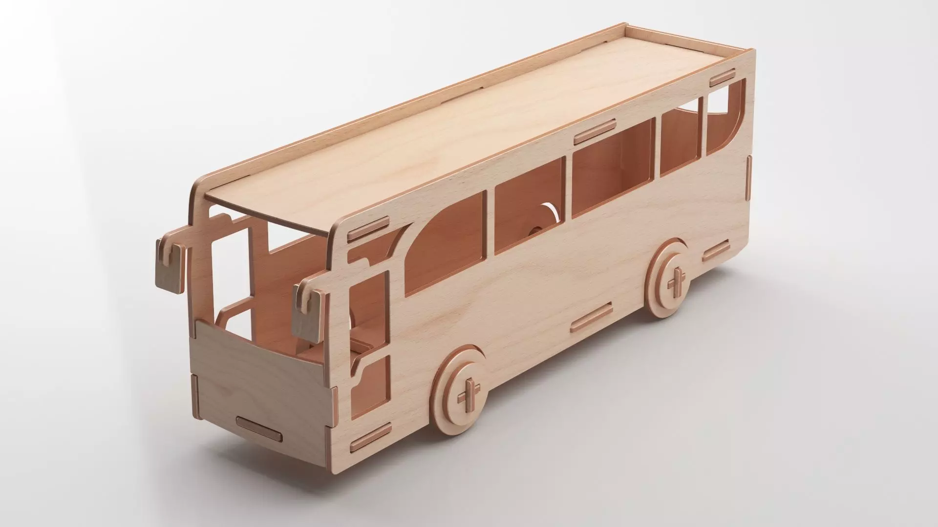 Wooden Toy Collection 3D model_11