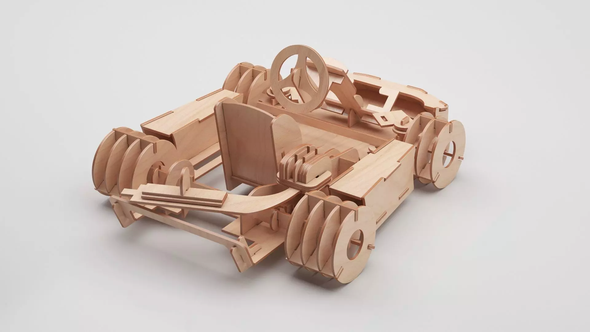 Wooden Toy Collection 3D model_37