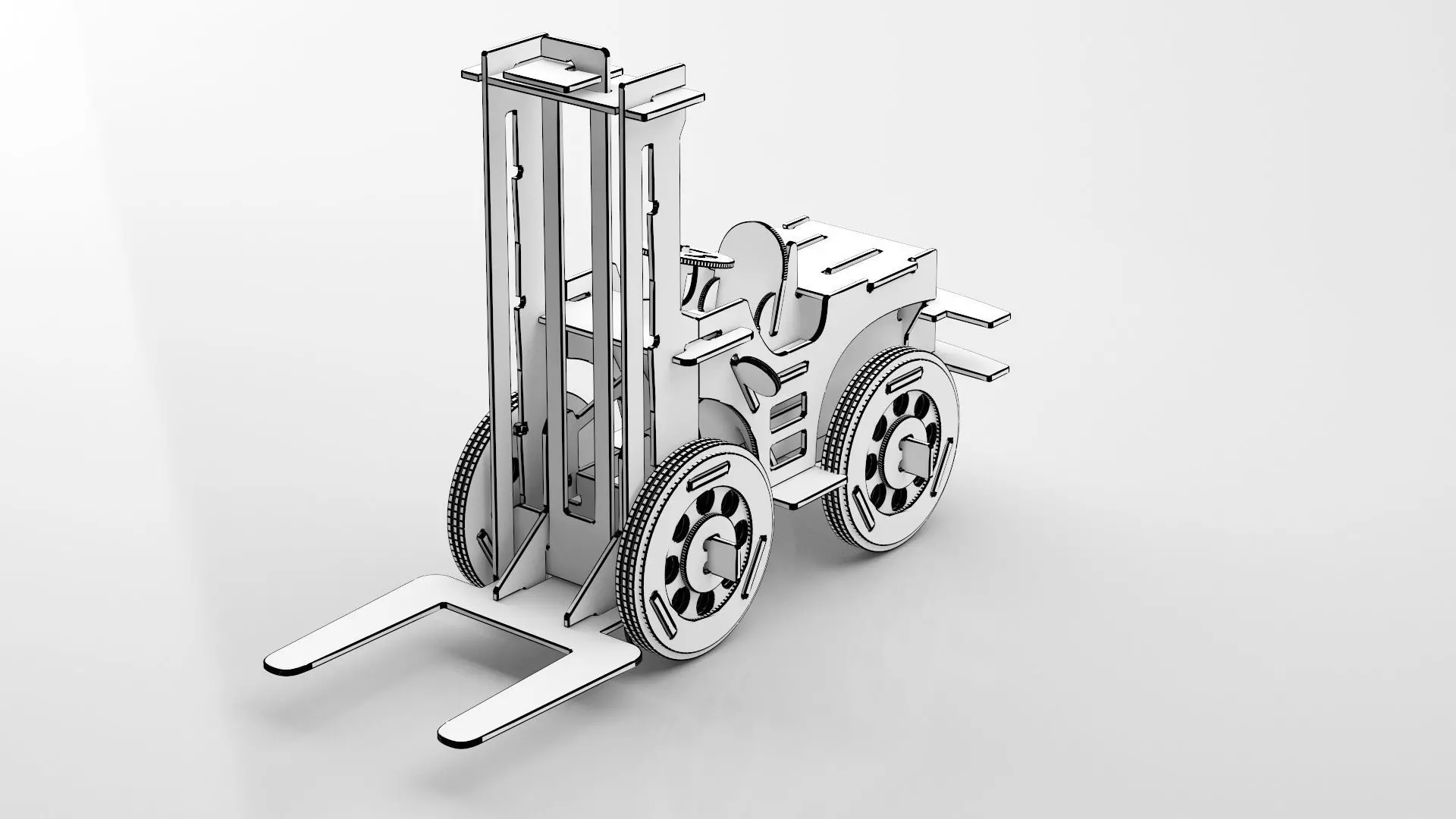 Wooden Toy Collection 3D model_34