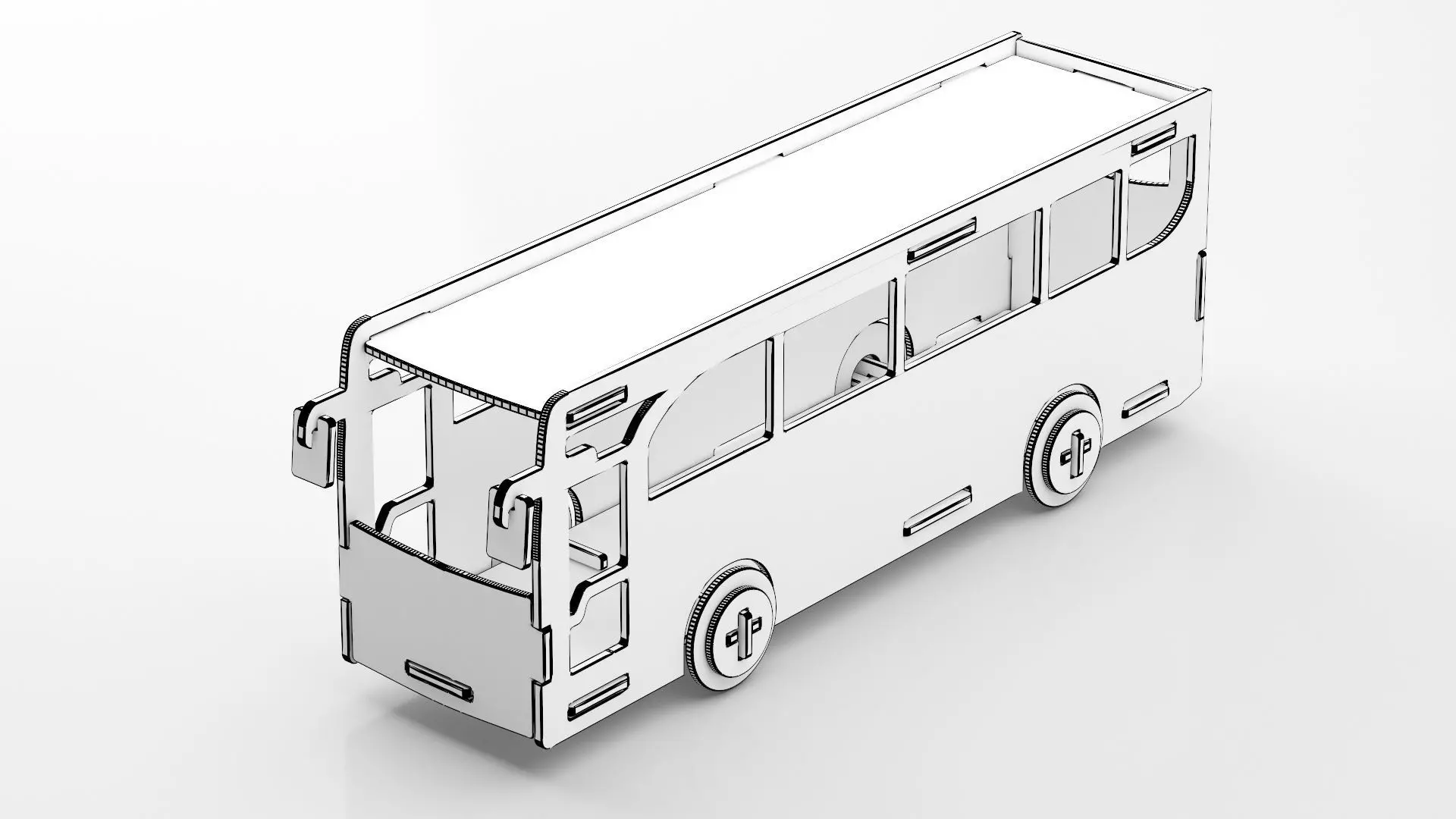 Wooden Toy Collection 3D model_16