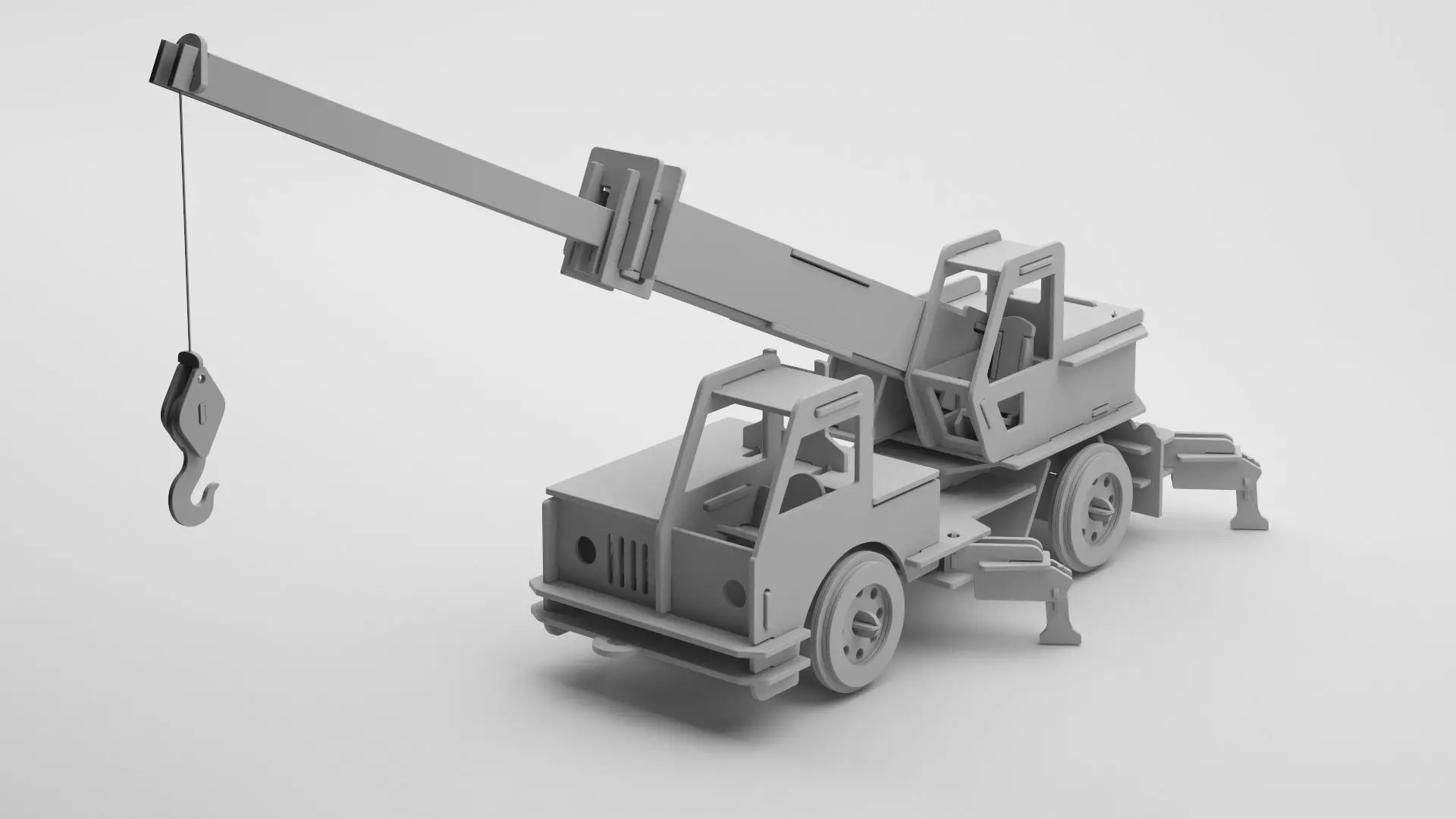 Wooden Toy Collection 3D model_27