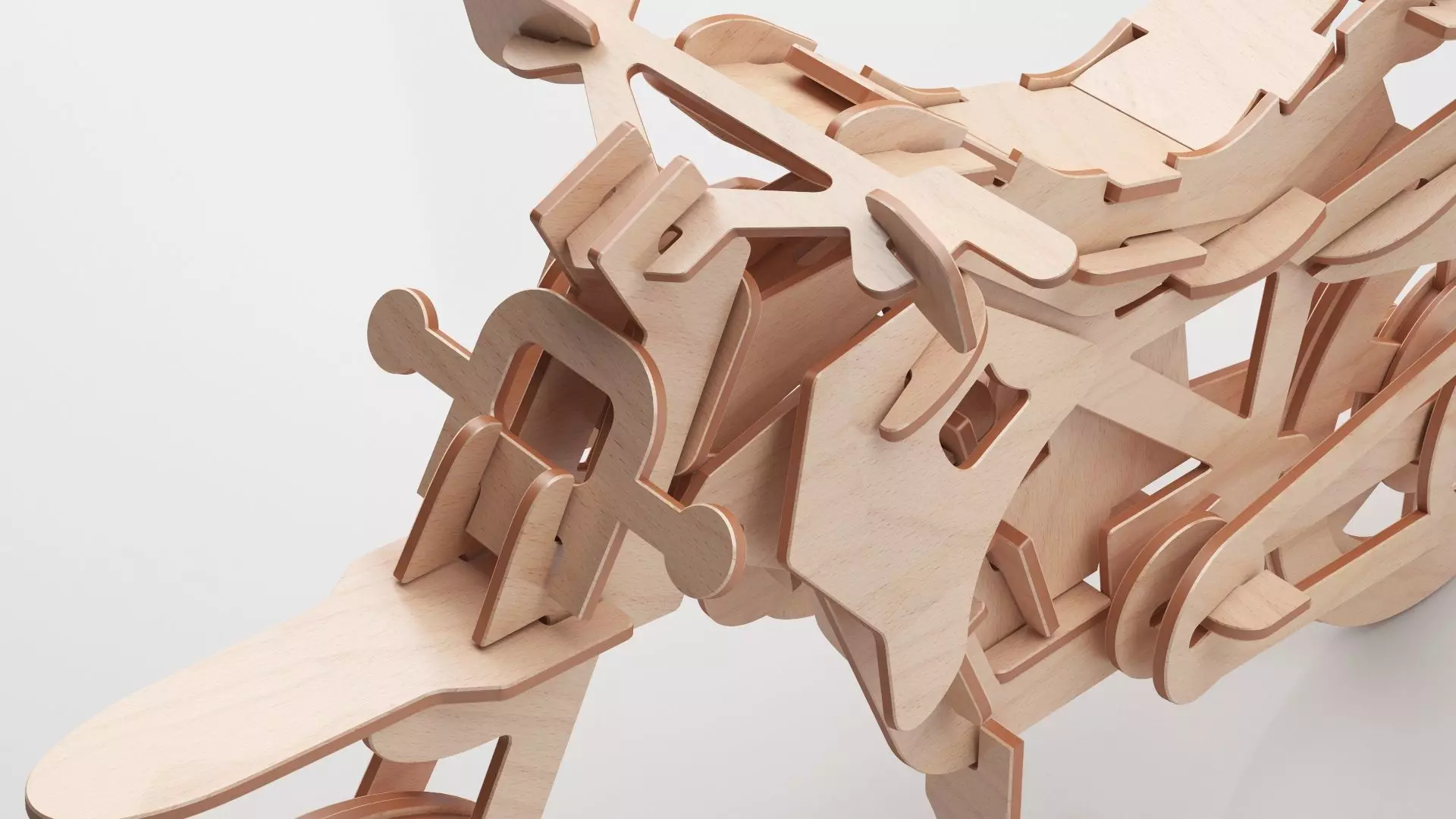 Wooden Toy Collection 3D model_129