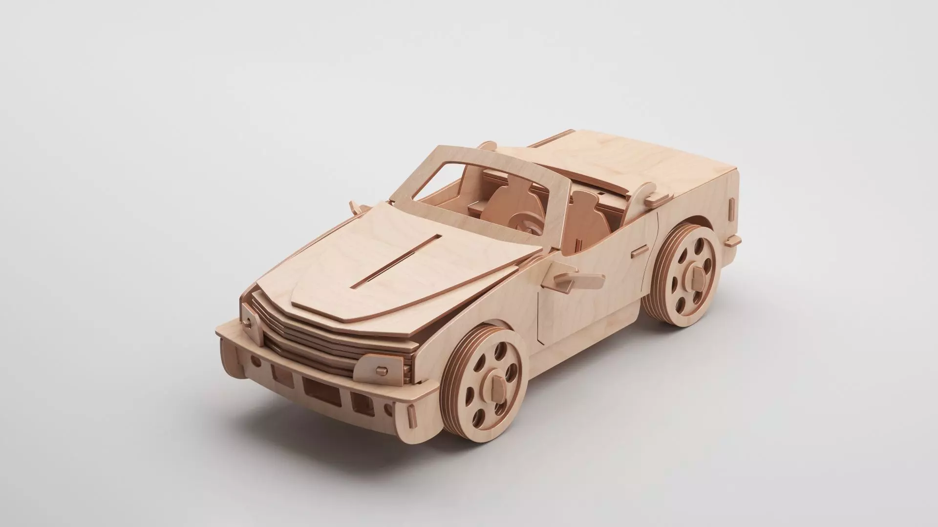 Wooden Toy Collection 3D model_96