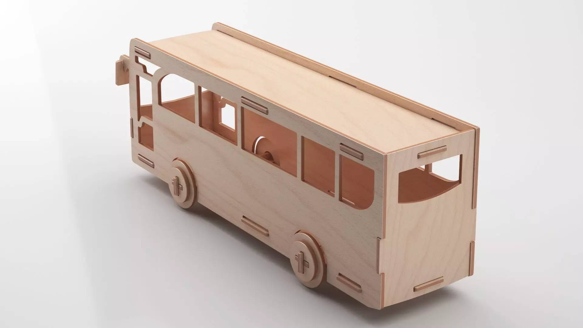 Wooden Toy Collection 3D model_13