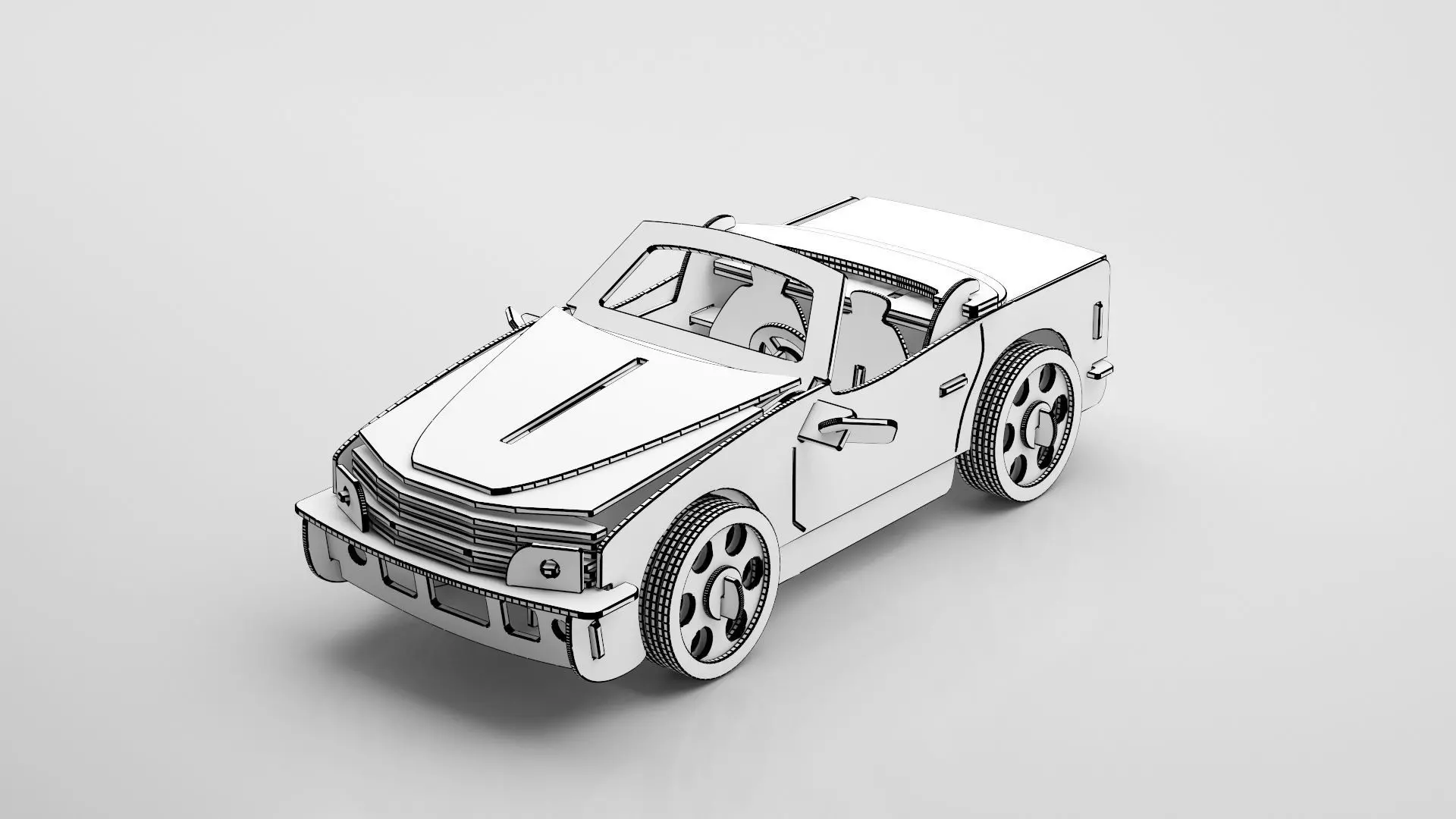 Wooden Toy Collection 3D model_101