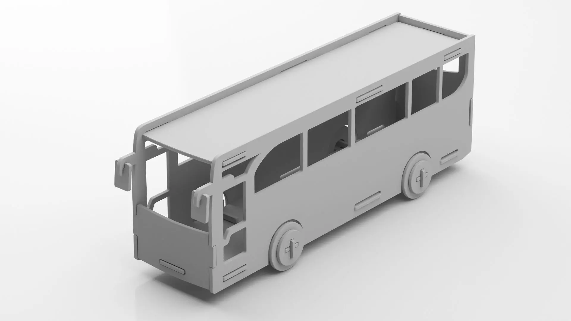 Wooden Toy Collection 3D model_15