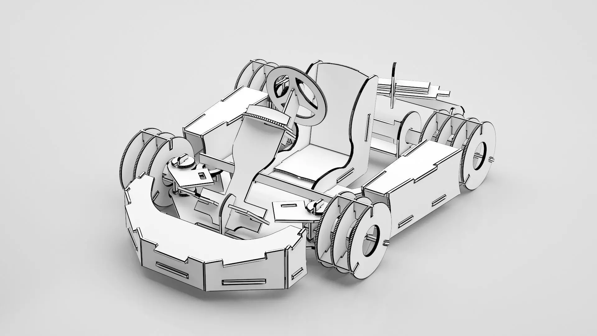 Wooden Toy Collection 3D model_40