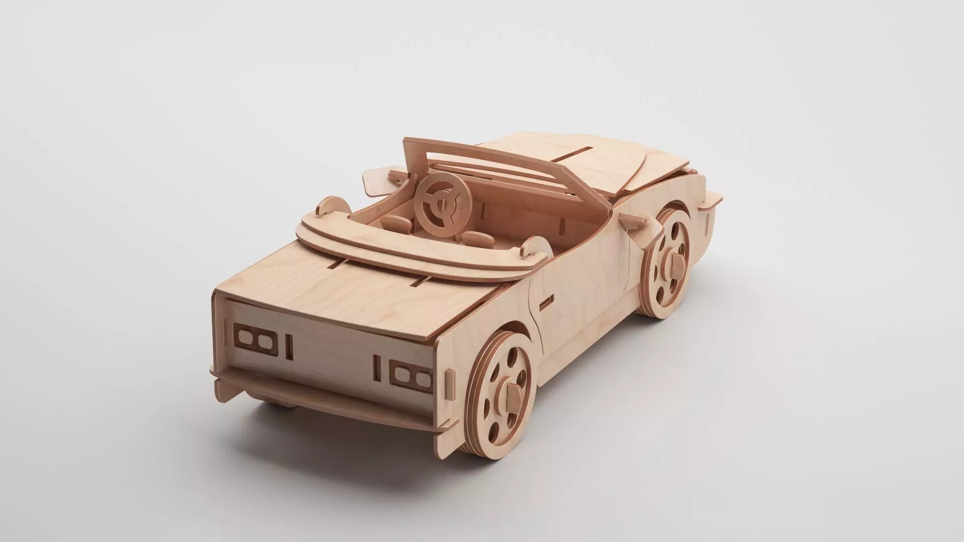 Wooden Toy Collection 3D model_98