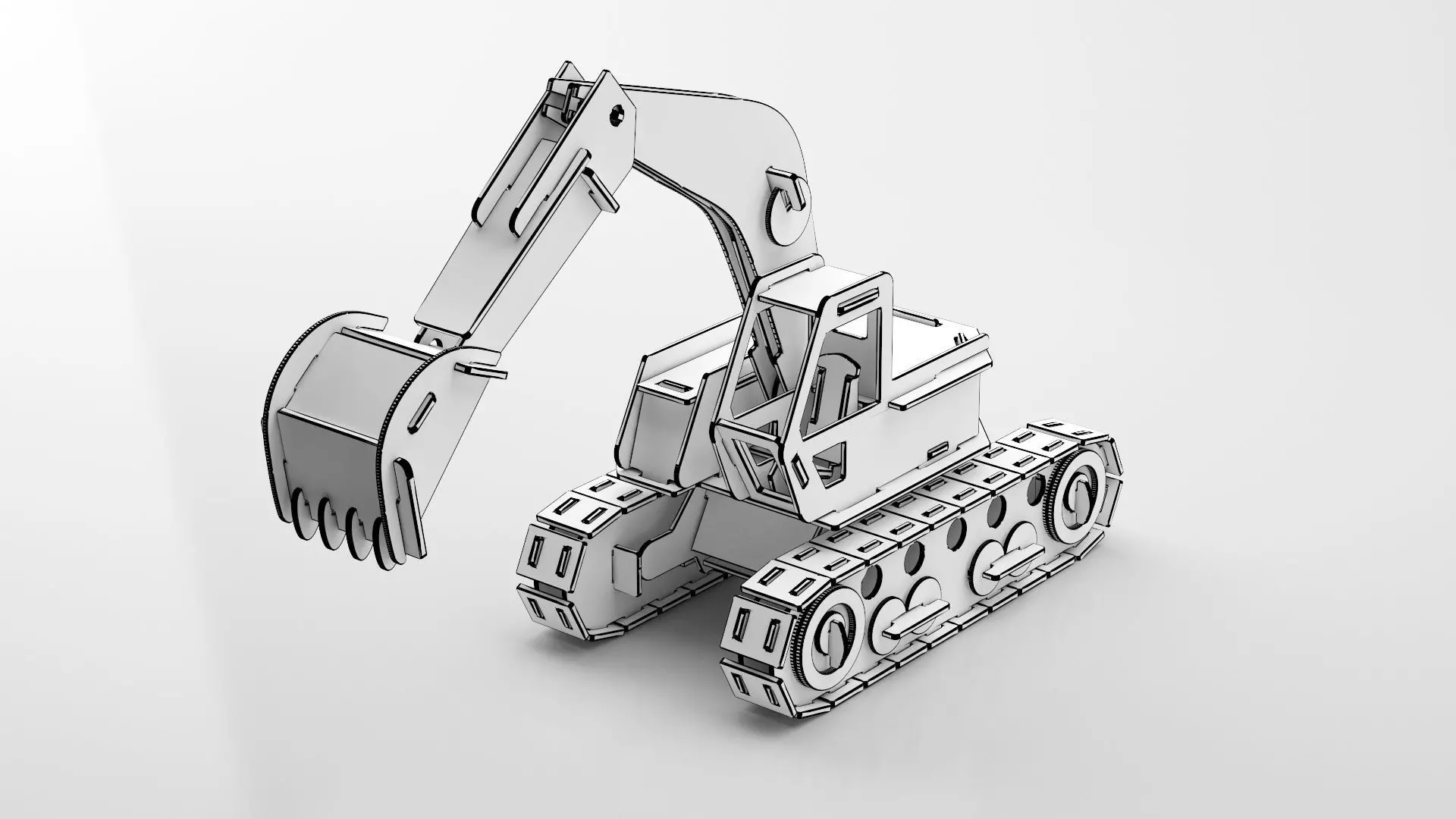 Wooden Toy Collection 3D model_22