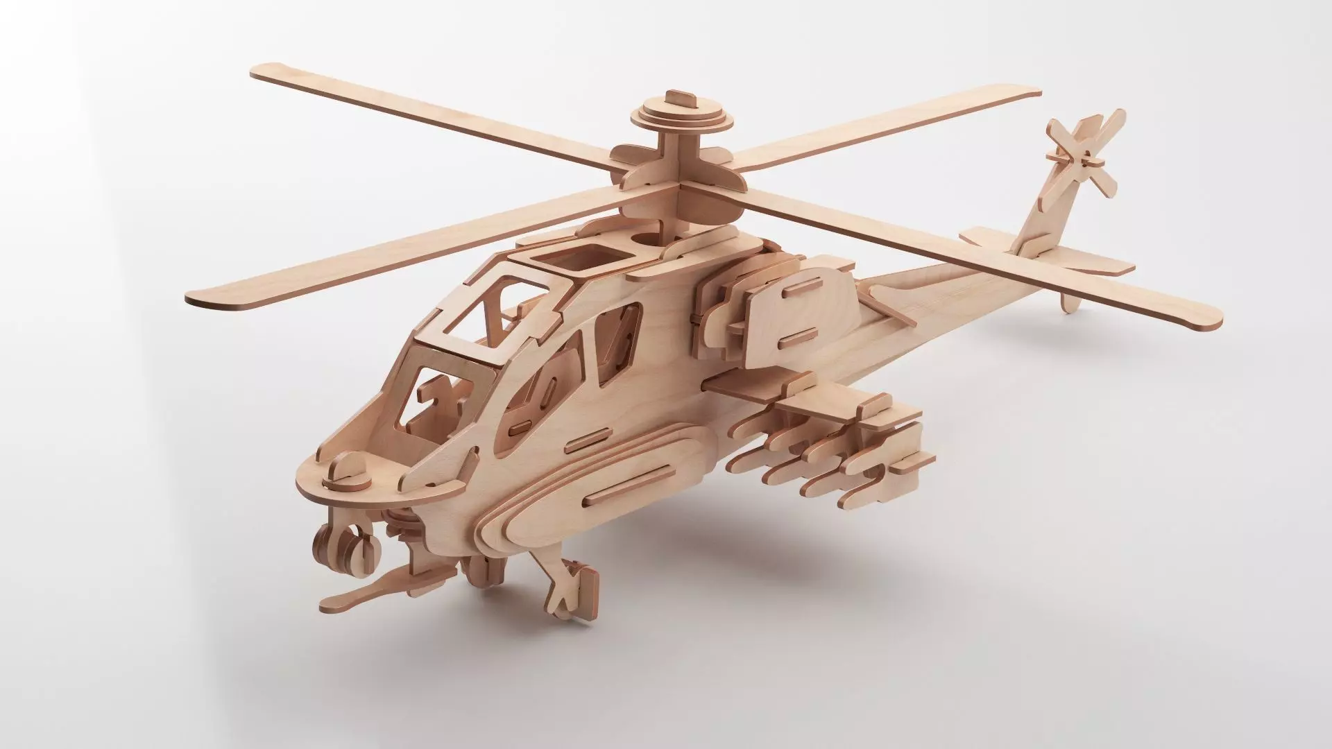 Wooden Toy Collection 3D model_4