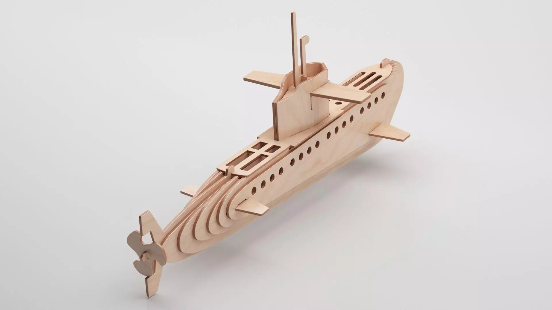 Wooden Toy Collection 3D model_104