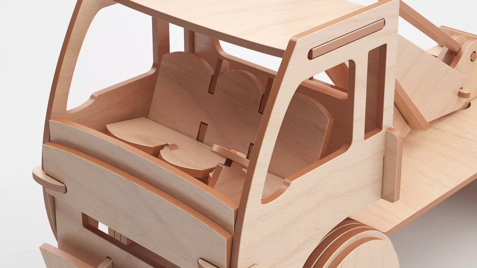 Wooden Toy Collection 3D model_44