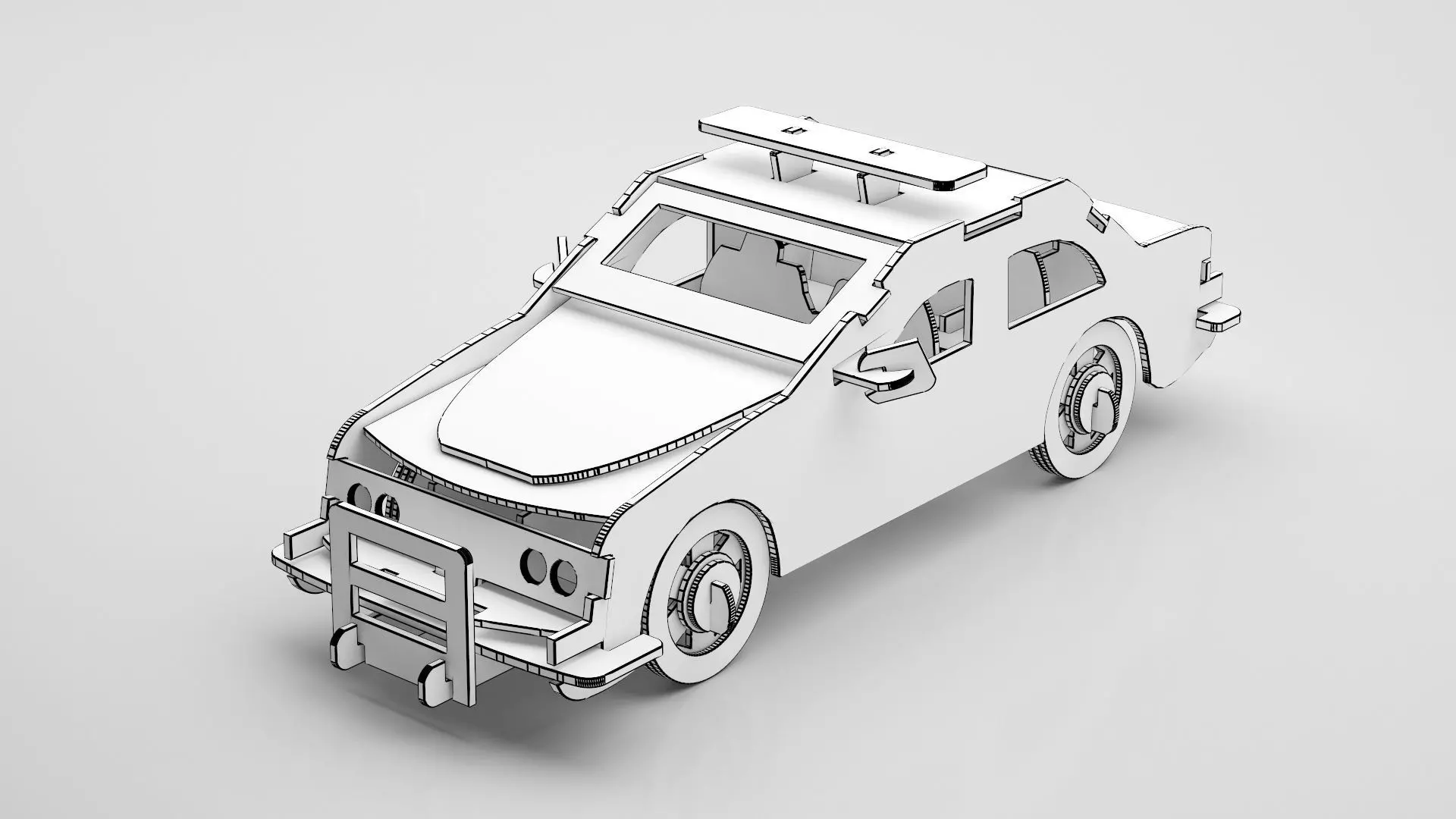 Wooden Toy Collection 3D model_65