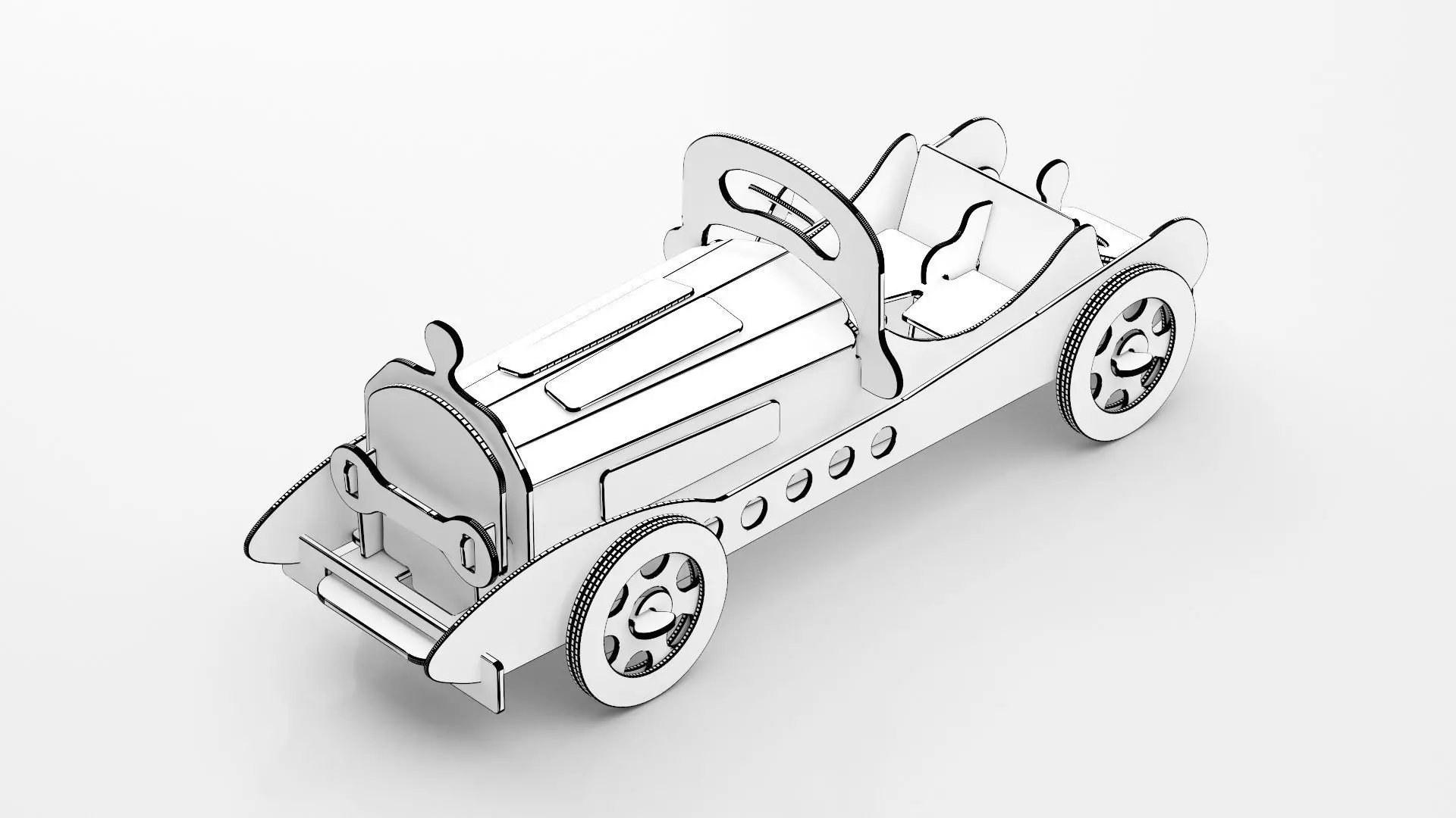 Wooden Toy Collection 3D model_59