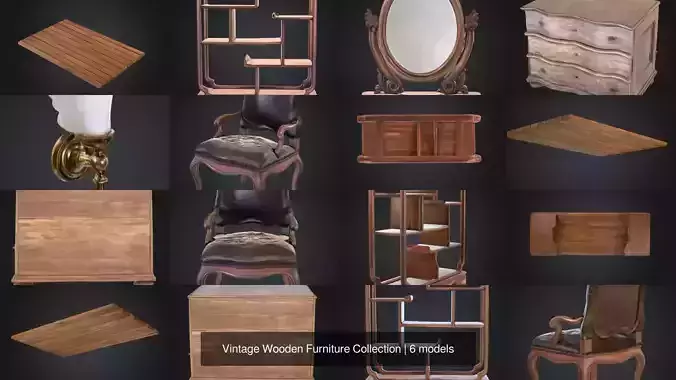 Vintage Wooden Furniture Collection 