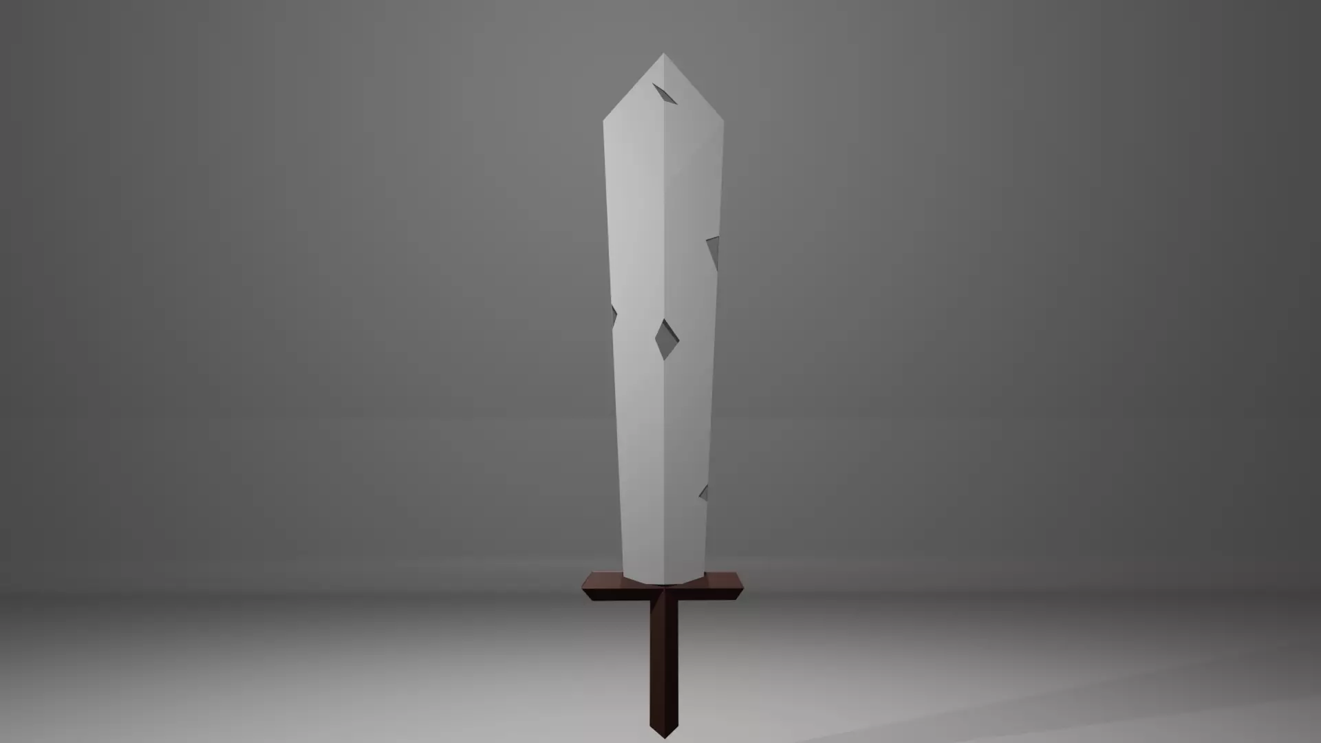 Abandoned Low-poly sword - Game ready Low-poly 3D model_2