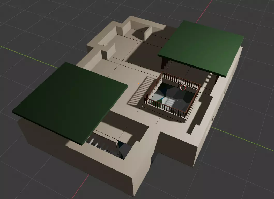 Moroccan Inspired Riad Style House 3D Model Free 3D model_4