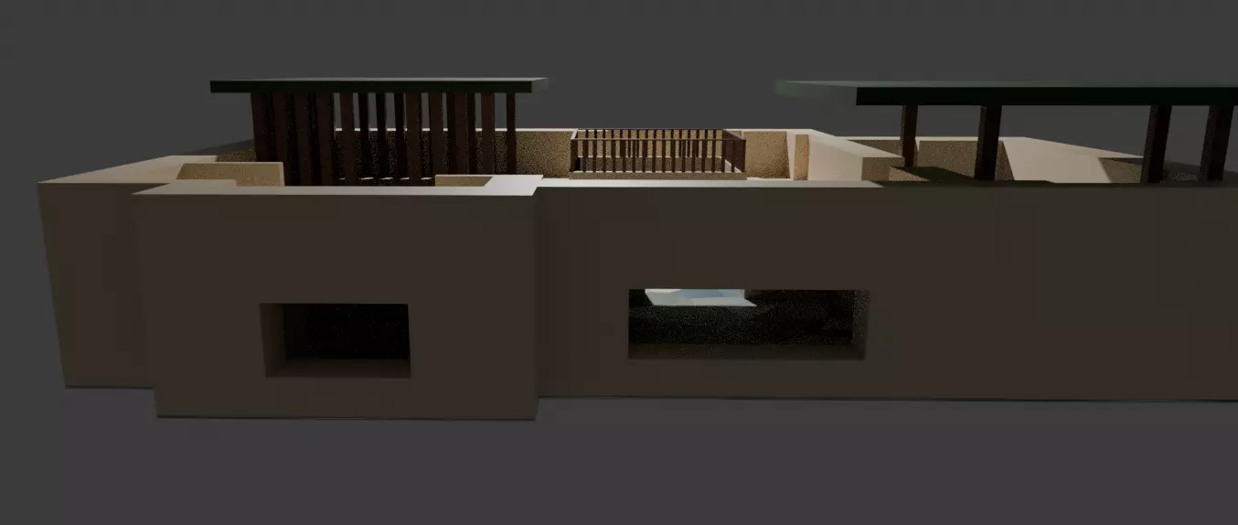 Moroccan Inspired Riad Style House 3D Model Free 3D model_3