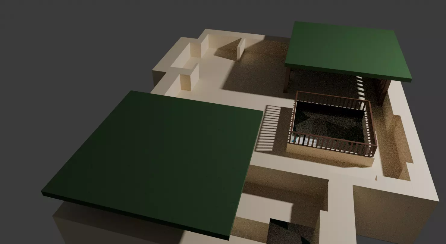 Moroccan Inspired Riad Style House 3D Model Free 3D model_2